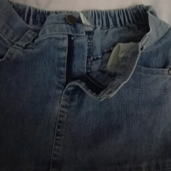 Girl trendy denim Jean flare skirt - Picture 5 of 7